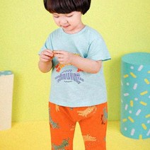 몰리멜리 아동용 치타 7부 슬럽 상하복