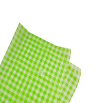녹색 체크 패턴 왁스 유산지 350 x 250 mm, 1개입, 1000개