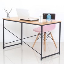 베스트렉 루지 다용도 책상 일반형 1260 D4001260, 블랙 + 오크