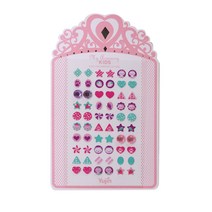 티아라 붙이는 귀걸이 스티커 30종 세트, 보석딸기, 1세트