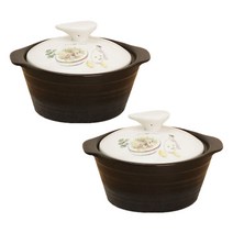 엘케이메이드 테이블 스토리 무균열 내열냄비, 2개, 19cm