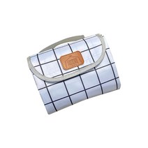 캠퍼스파라다이스 윈도우체크 방수 피크닉 매트, 화이트