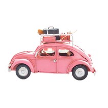 미니 캠핑카 미니어처 장식품, 핑크