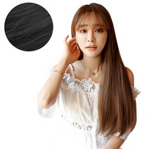 하이유니 긴생머리 붙임머리 헤어피스 60cm 3p, 네츄럴블랙, 1set