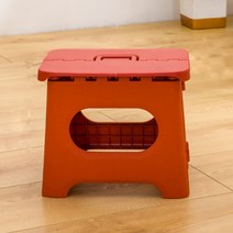 로앤뷰 휴대용 접이식 미니 의자 중형, 빨강색