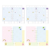 케어베어 아카이브 6공 리필속지 E 먼슬리 B 2p + 프리 앤 그리드 2p, 16매