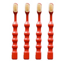 베이비 실리콘칫솔 4p, 레드, 4개