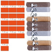 송월타월 스누피 베이직 수건 + 케이스 + 칠순 팔순띠지 D타입 500 x 70 mm 세트, 랜덤발송, 10세트