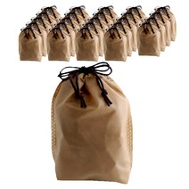 부직포 복주머니 더스트백 12 x 15 cm 25p, 카라멜, 1개