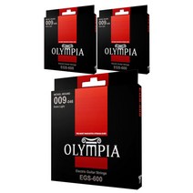 OLYMPIA 일렉 기타줄 3p, EGS-600, 혼합색상