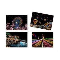 아트테라피 스크래치 페이퍼 4종 세트, Europe