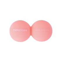 모아클래스 실리콘 땅콩 마사지볼 듀얼타입, 핑크, 1개