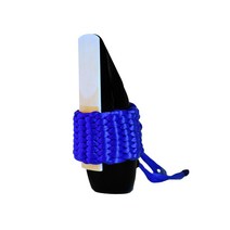 밤부 Hand Wooven 소프라노 색소폰 / Eb 클라리넷 전용 리가춰, Sapphire Blue, 1개