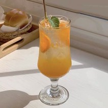 투데이리빙 홈카페 크리스탈 유리컵, 1개