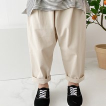 아도르베베 남아용 파스텔 팡팡 배기 팬츠