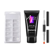 네일연장 폴리젤 세트 07 클리어핑크, 폴리젤 30ml + 연장팁 100p + 듀얼브러시, 1세트