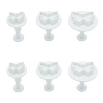 신일홈베이킹마트 나비 플런저커터 3종 x 2p 세트, 흰색, 1세트