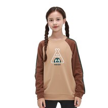 팬콧 아동용 컬러 라인 맨투맨