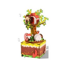 라포유 DIY 오르골 뮤직 박스 입체퍼즐, D, 100피스