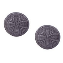 w에이블 감성 원형 테이블 매트 컵받침 2p, 18 그레이블루, 지름 18cm