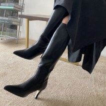 스틸레토 미들힐 롱부츠 7cm sn2212