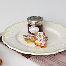 위즐리 빈티지 엔틱 브런치 접시, 3 옐로우 플리츠