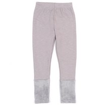 마틸다앤와이 아동용 기모 털 배색 스판 레깅스