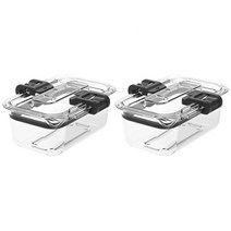 prepara 래치락 밀폐용기 2호 240ml, 2개, 밀폐용기 2p