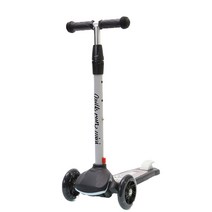 스쿠터 밀크런미니 어린이 아동용 유아동 탈부착 씽씽이 세발 LED휠 높낮이조절 S789, 쿠키(블랙)