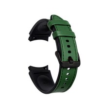 디지털빌리지 하이브리드 레더 스트랩 20mm L, 그린