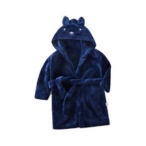 스타빈 아동용 동물후드 스트랩 목욕가운 130호, 네이비, 1개