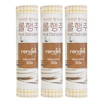 리앤델 일회용 빨아쓰는 롤행주 대형, 3개, 30매입