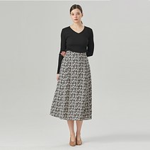 탱커스 플라워 나염 롱 페미닌 스커트 TT4SK028L0