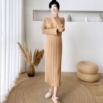 롱 니트 임부복 원피스