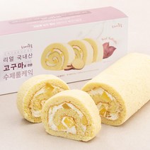 프레시오늘 신선냉장 리얼 고구마 수제 롤케익, 400g, 1개