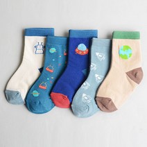 꼼지 아동용 P탐사믹스 양말 5족 세트