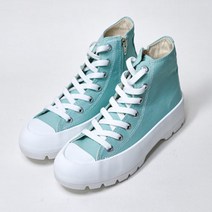 여성용 스니커즈 하이캔버스 운동화 3cm