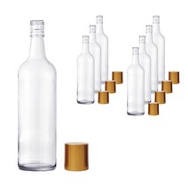 미르코리아 골드밀폐용기 스크류캡, 8개, 750ml