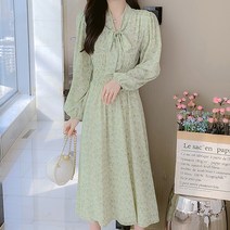 페이퍼먼츠 내츄럴 플리 허리 와이드 밴딩 쉬폰 원피스 01501