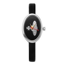 비비안웨스트우드 여성용 메달 쿼츠 가죽 시계 22 x 31.4 mm VV019BK
