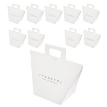 더깔끔 반달 선물상자, 화이트, 10개