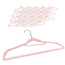 원모아 미끄럼 방지 옷걸이, 핑크, 20개입