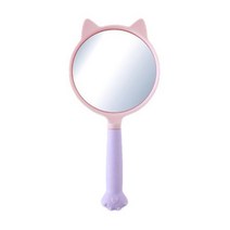 순수하랑 휴대용 메이크업 고양이발 손거울, 1개, 퍼플