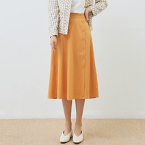 클라비스 체크 솔리드 훌스커트