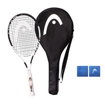 헤드 테니스 사이버 프로 라켓   손목밴드 13cm 2p 세트, 블랙   화이트(라켓), 랜덤발송(손목밴드)