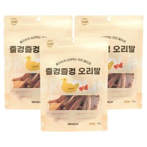 드룰린 강아지 즐겅즐겅 수제간식 100g, 오리발, 3개