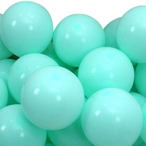 무드포인트 라텍스 마카롱 컬러 돌잔치 풍선, 100개, 민트