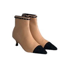 조이슈 배타 배색 뾰족코 힐 굽