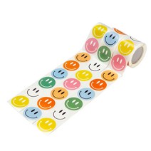 올댓파티 버라이어티 스마일 롤라벨 원형 3p 세트, 혼합색상, 1세트
