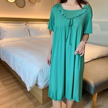 리본 프릴 매듭 러블리한 홈웨어 임산부 원피스